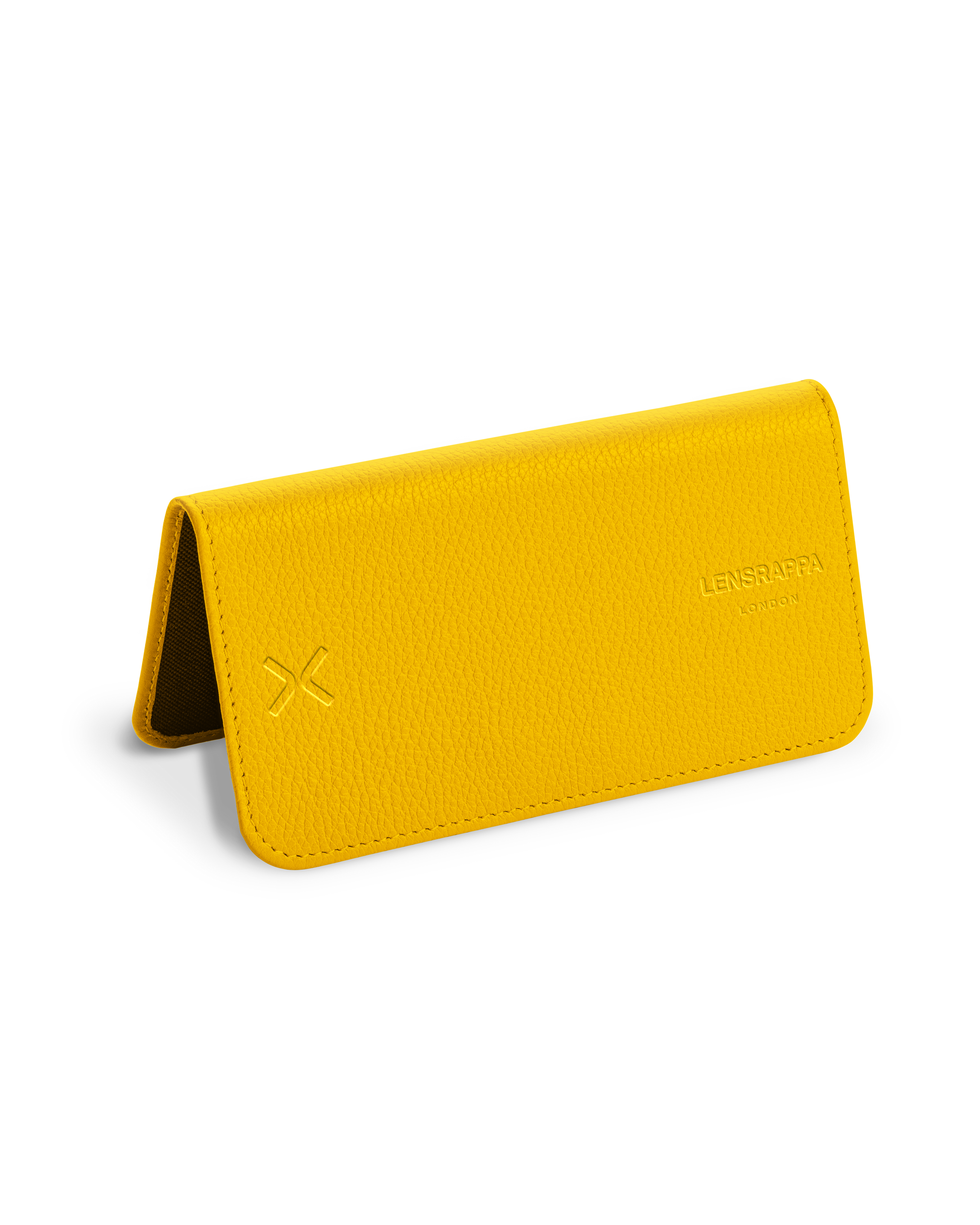 Lensrappa yellow leather
