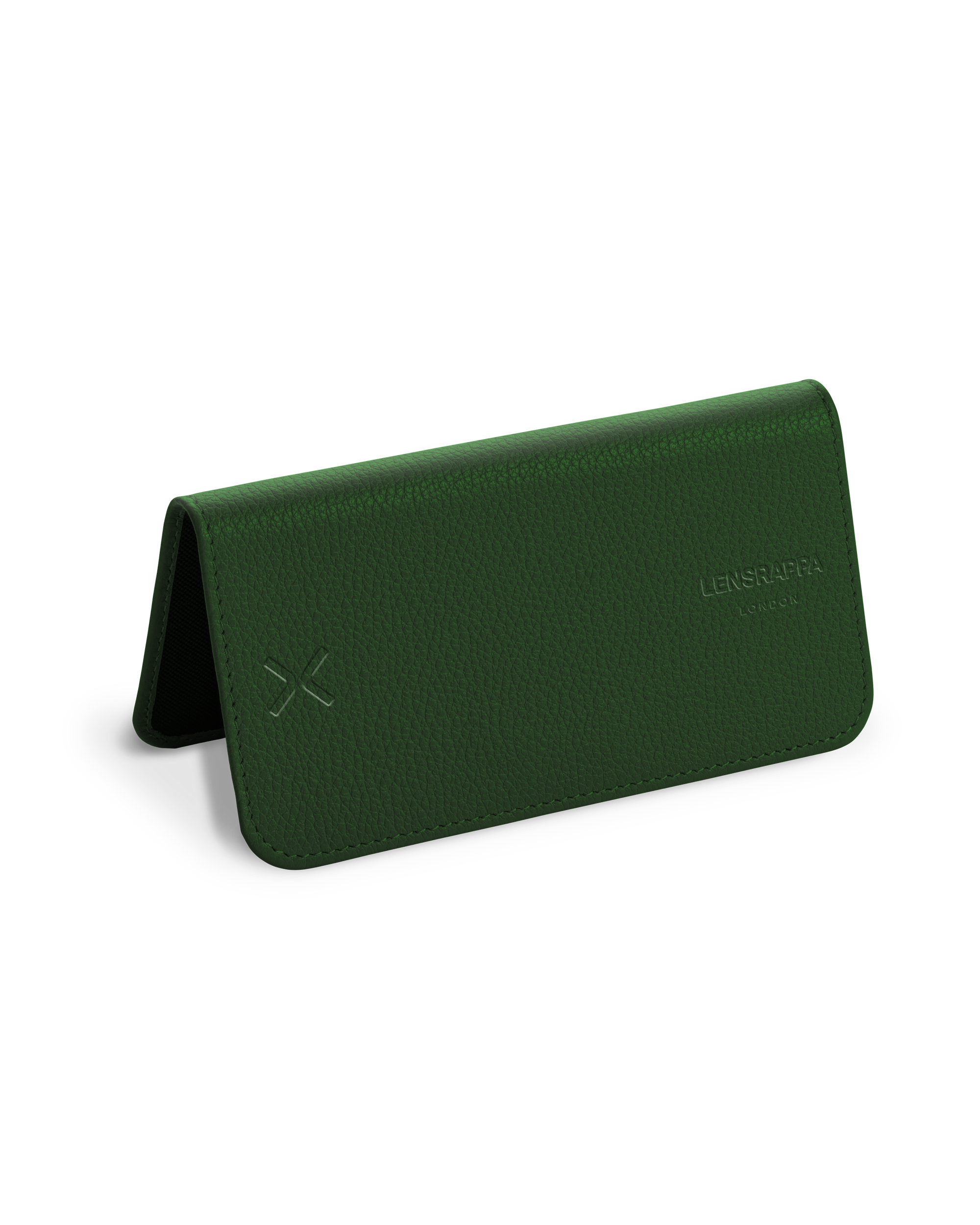 Lensrappa in Racing Green leather