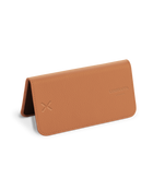 tan leather glasses case